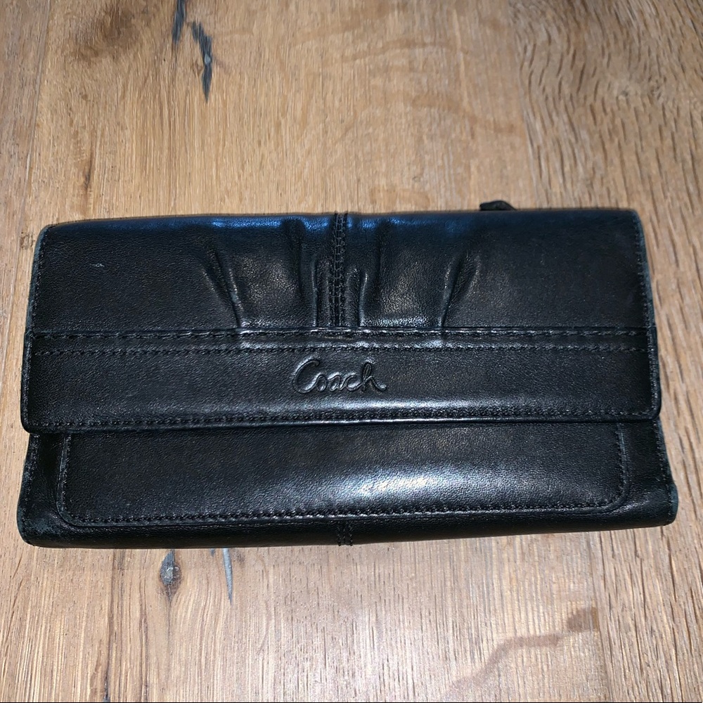 Coach leather 12 card wallet